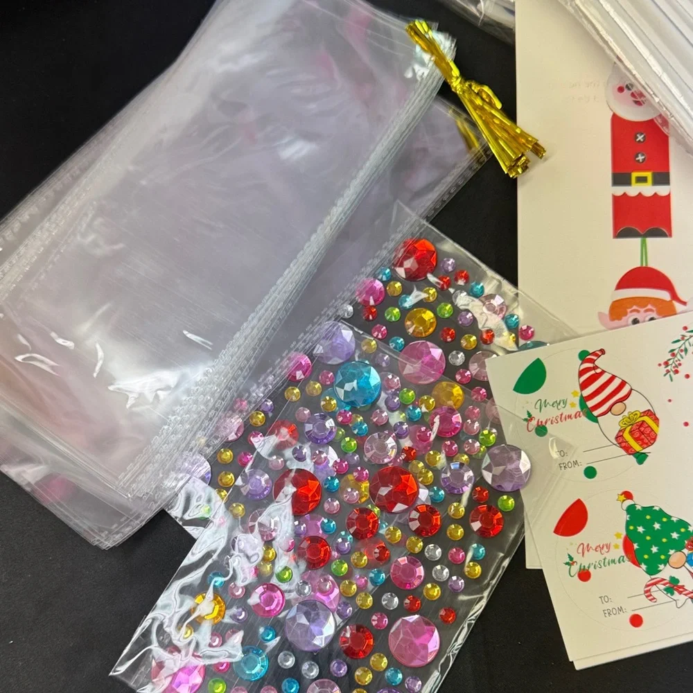 Winlyn DIY Christmas Bookmark Set - Festive Multi-Color image create 8 designs